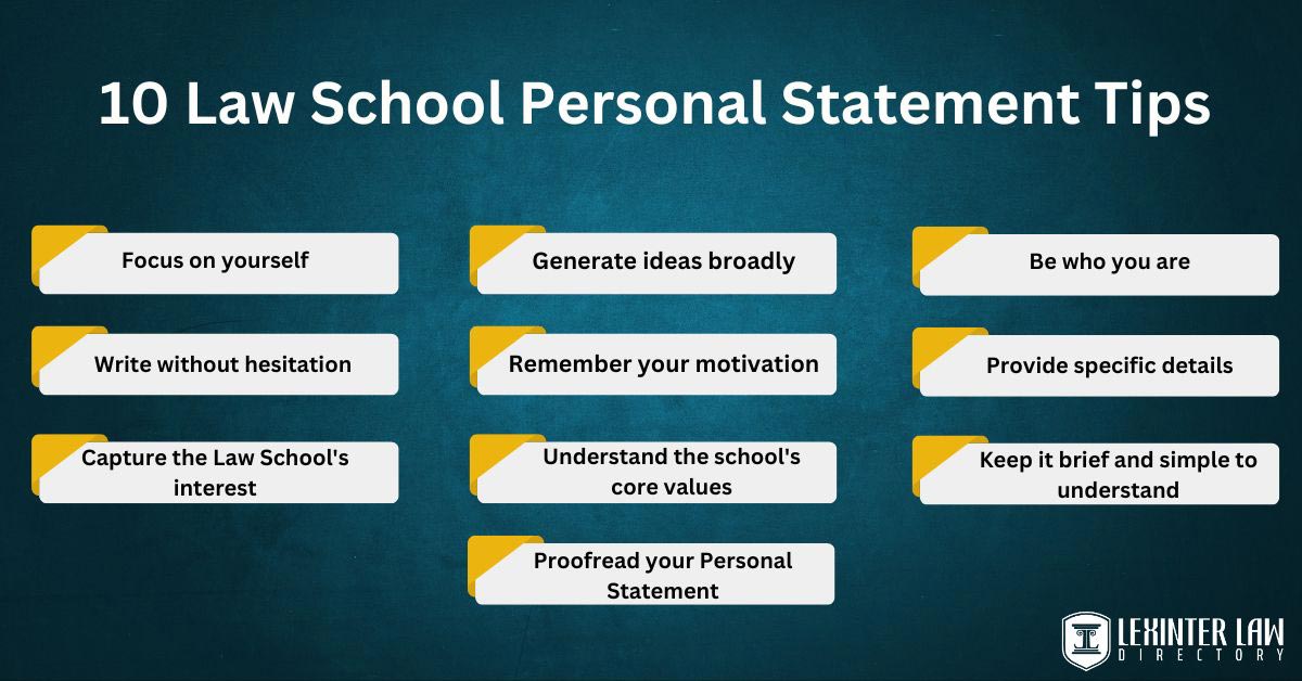 10 Law School Personal Statement Tips