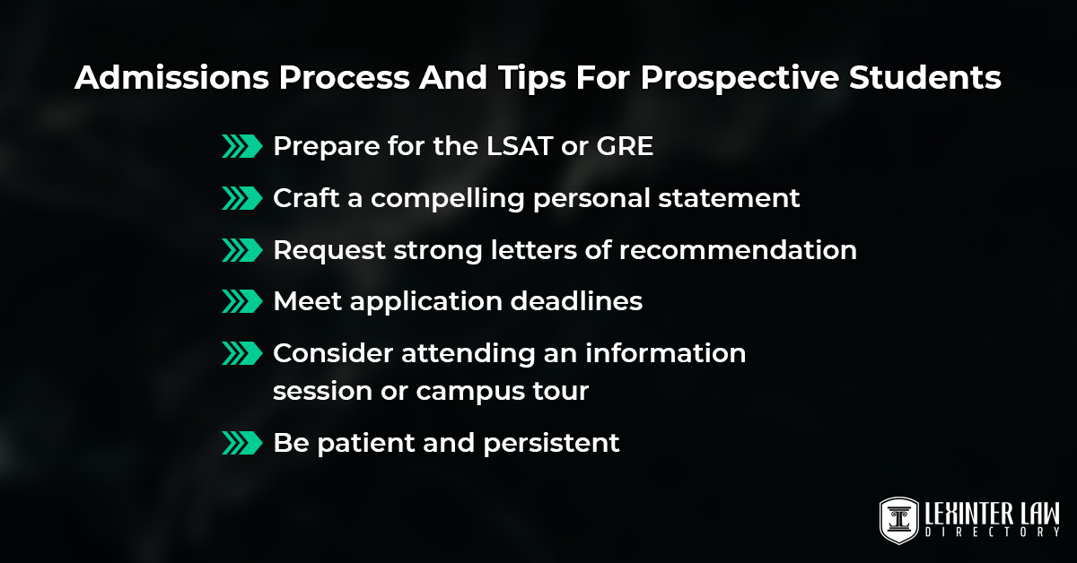 Admissions Process And Tips For Prospective Students
