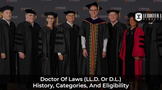 Doctor of Laws (LL.D. or D.L.) or Doctor of Civil Law (D.C.L.)