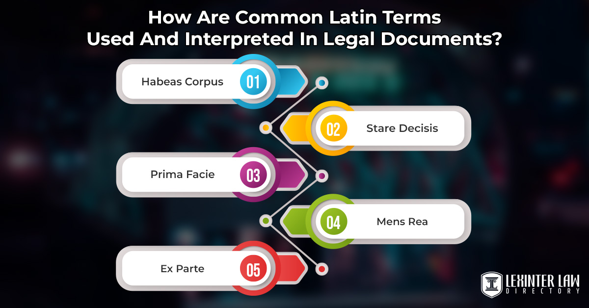 How Are Common Latin Terms Used And Interpreted In Legal Documents?