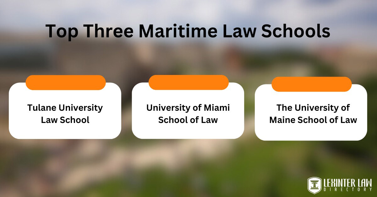 Top Three Maritime Law Schools