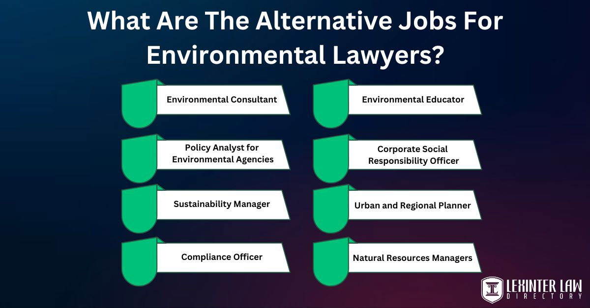 What Are The Alternative Jobs For Environmental Lawyers