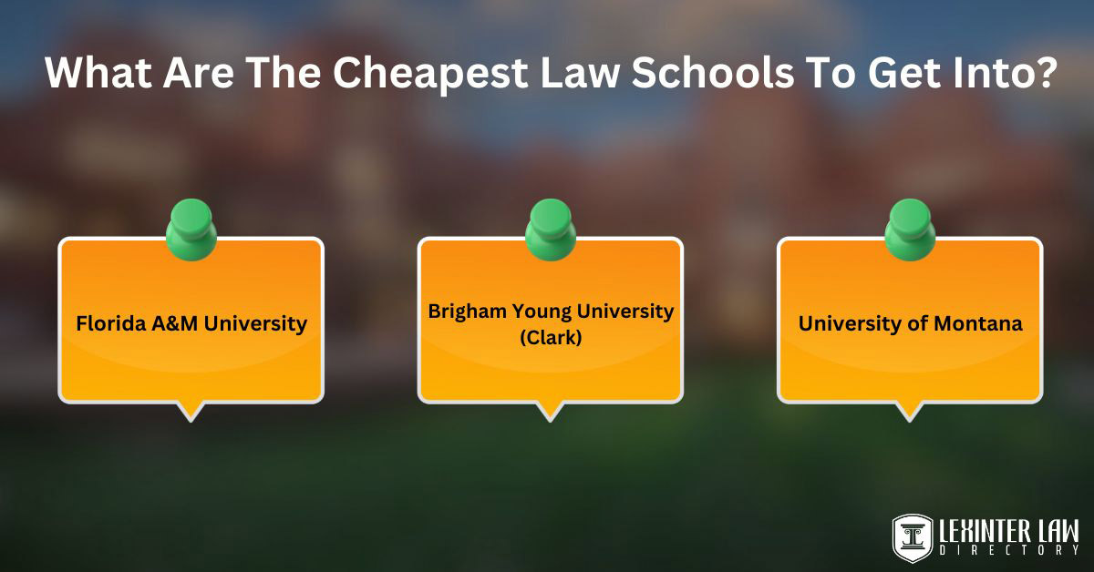 What Are The Cheapest Law Schools To Get Into?