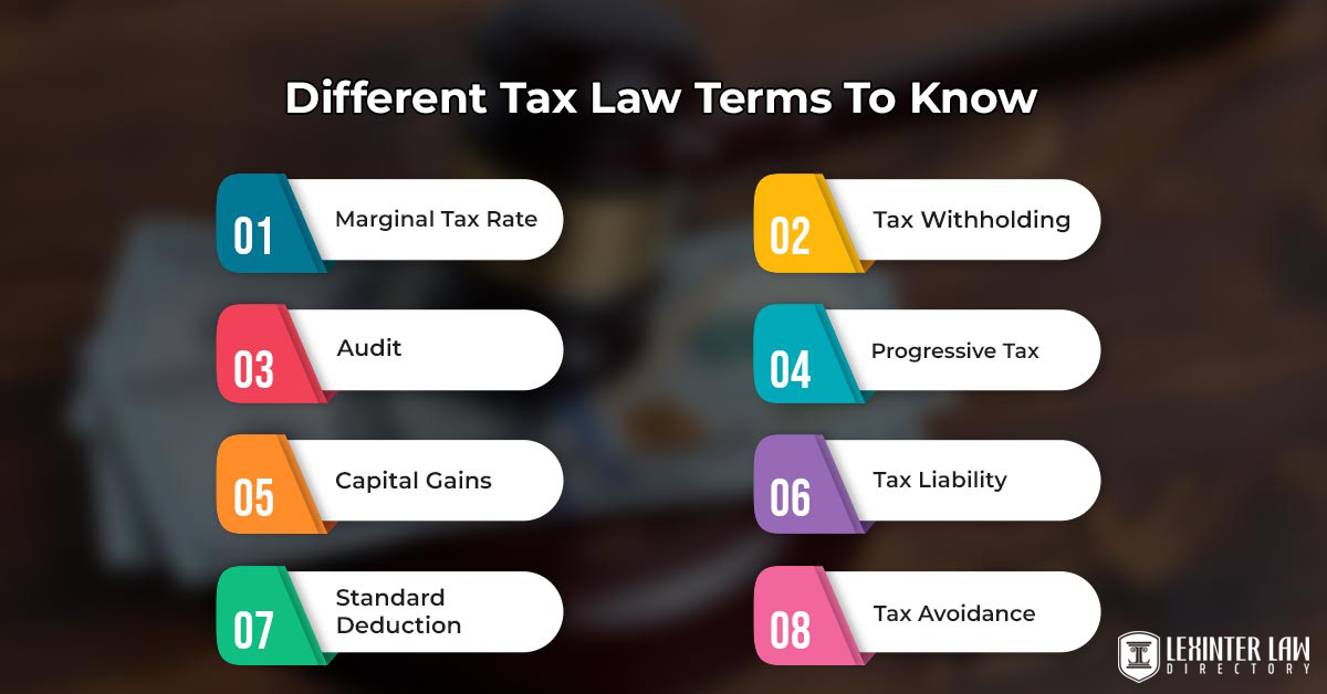 What Are The Different Tax Law Terms To Know