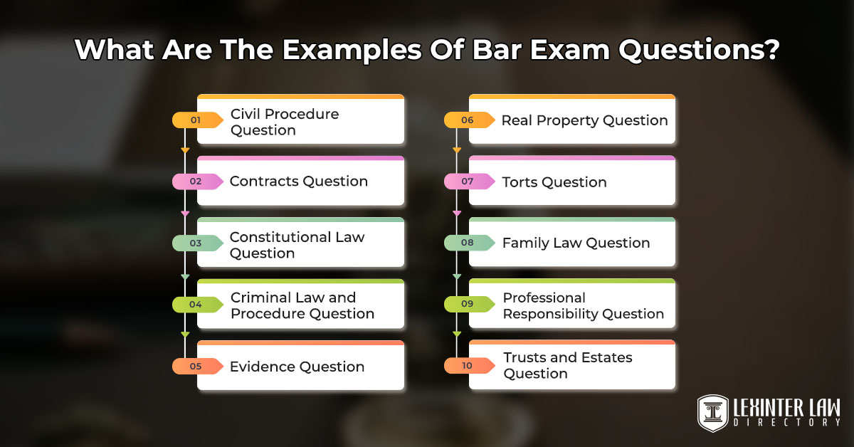 What Are The Examples Of Bar Exam Questions?
