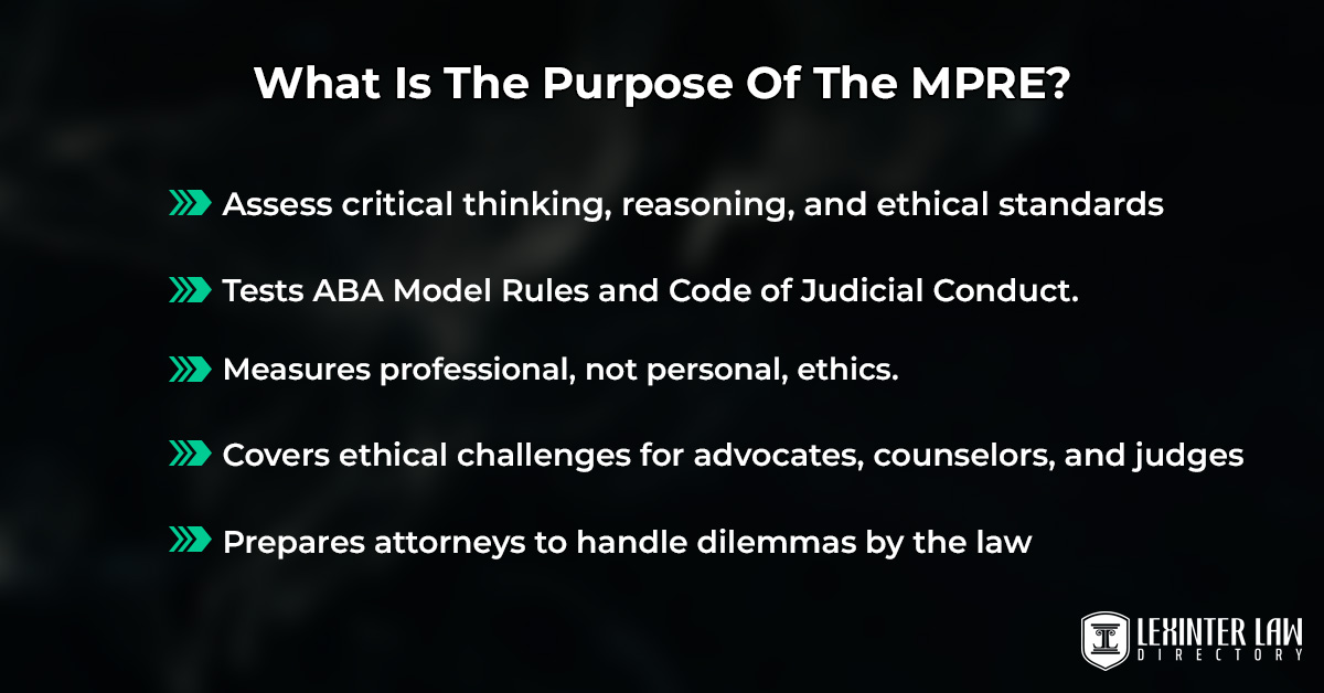 What Is The Purpose Of The MPRE?