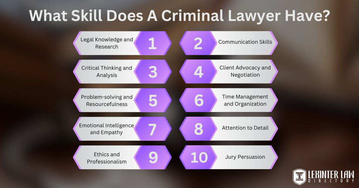 What Skill Does A Criminal Lawyer Have